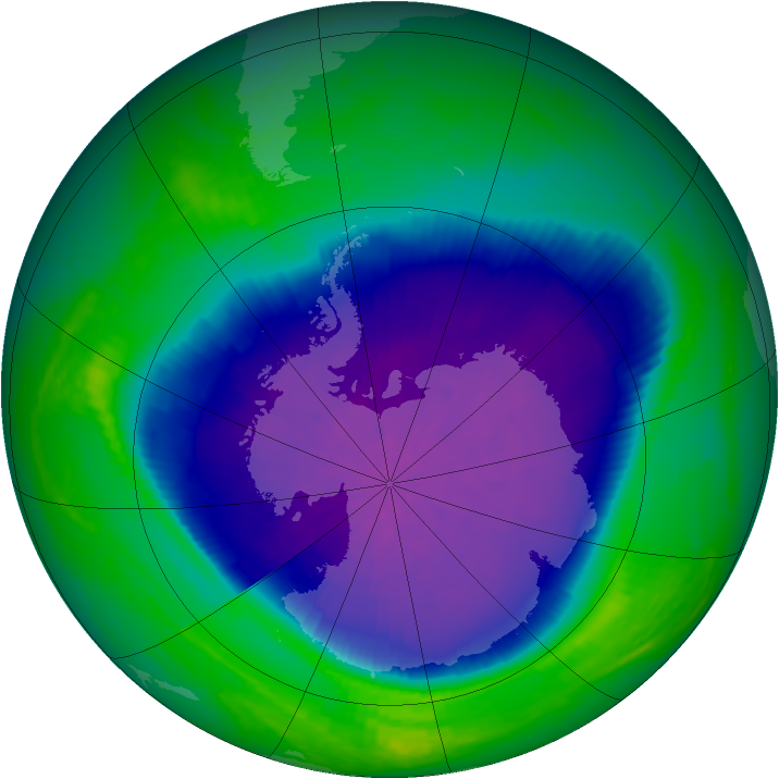 Ozone Map 2001-10-05